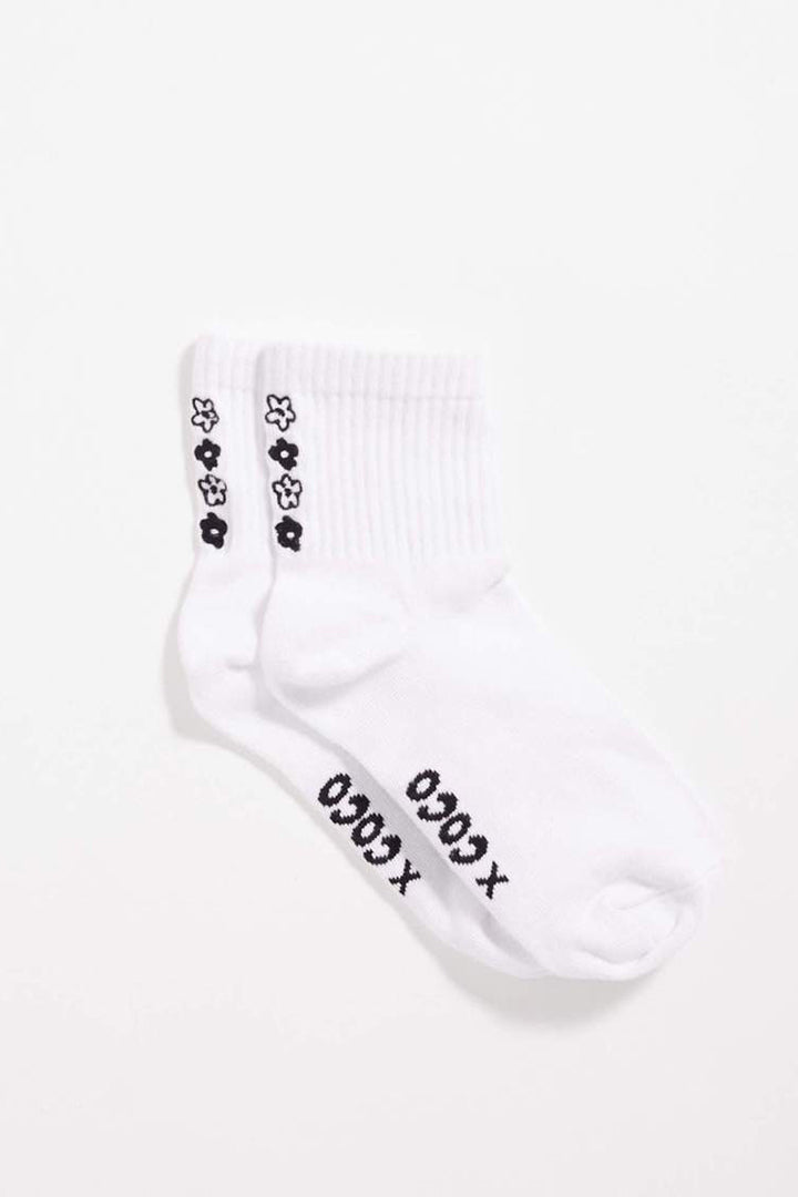 Coco Hemp Socks One Pack in White