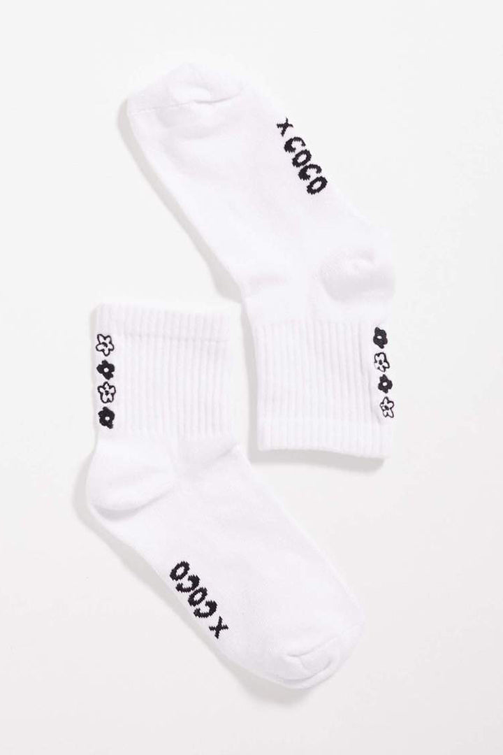 Coco Hemp Socks One Pack in White