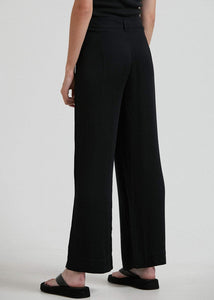 Leni Recycled Low Rise Suit Pants in Black