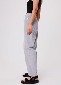 Shelby Attention Long Organic Corduroy Wide Leg Pants in Grey
