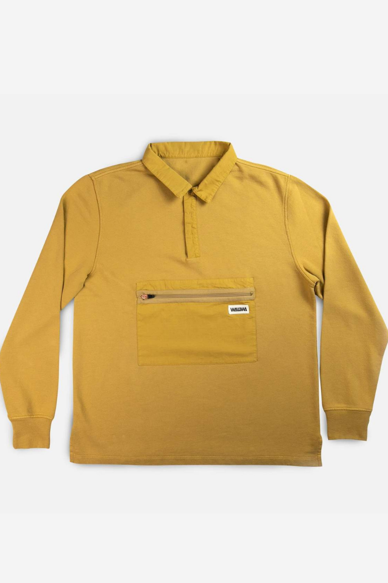 Jonah Organic Rugby Sweatshirt in Gold