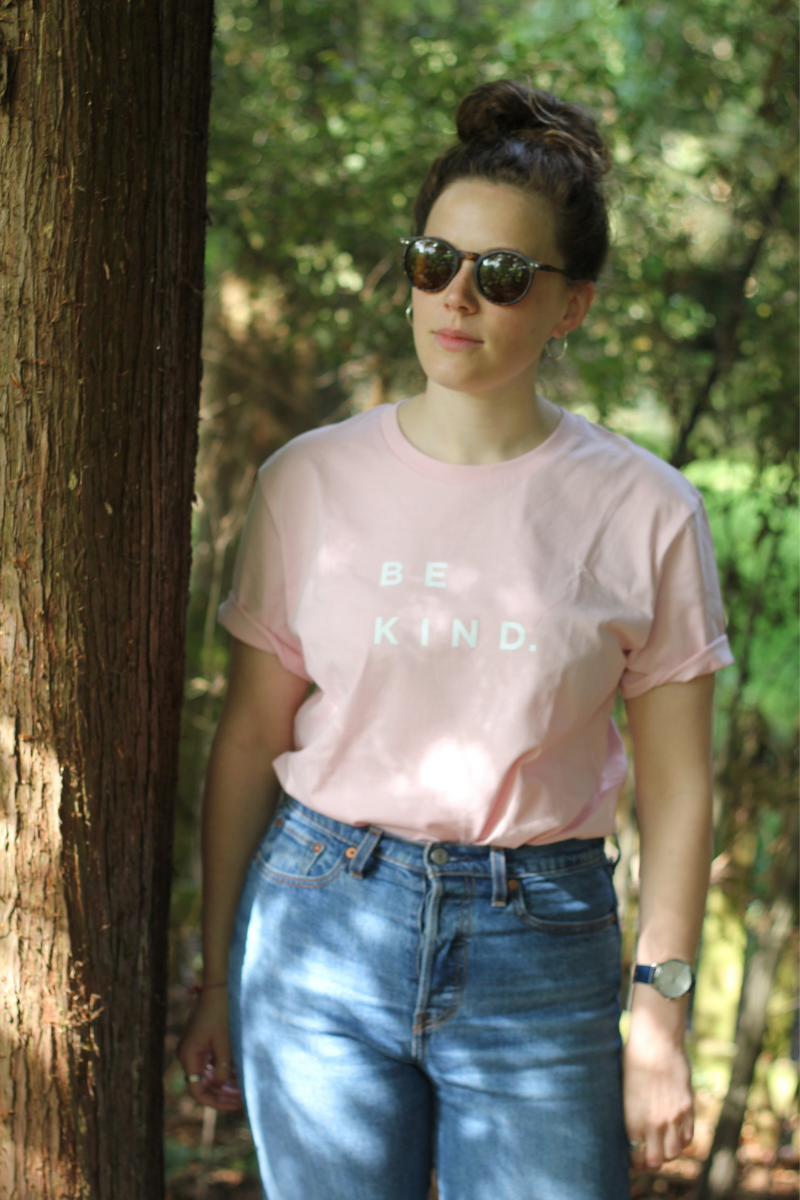 Be Kind Tee in Baby Pink