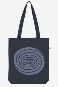 Swirl Recycled Tote Bag in Navy