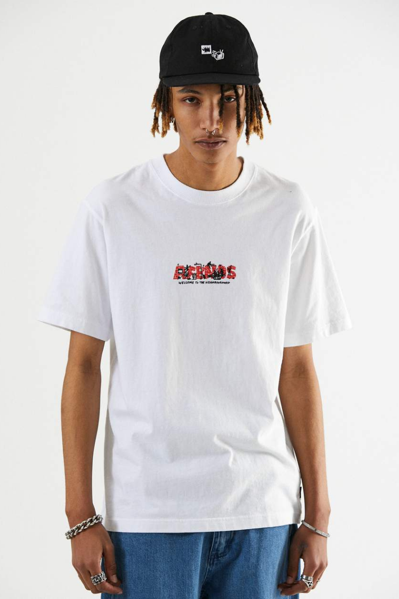 Social Burnout Retro Fit Tee in White