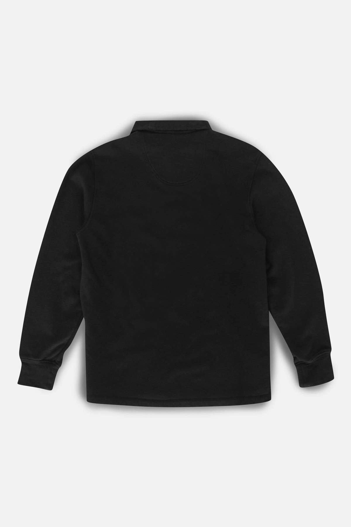 Jonah Organic Rugby Sweatshirt in Black