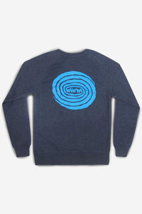 Swirl Recycled Sweatshirt in Blue Marl