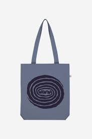 Swirl Recycled Tote Bag in Blue