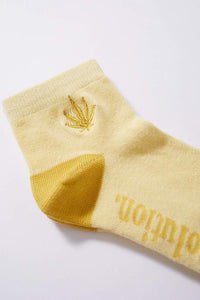 Happy Hemp Womens Socks One Pack in Yellow