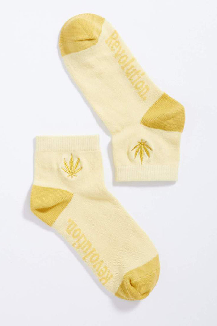 Happy Hemp Womens Socks One Pack in Yellow