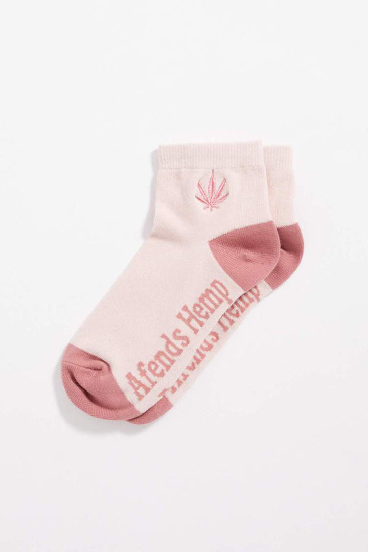 Happy Hemp Womens Socks One Pack in Ash Pink